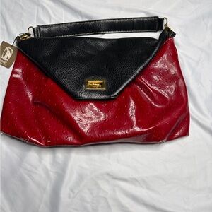 Elegant Black and Red Women's Bag